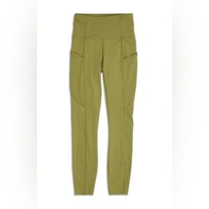 Lululemon Fast and Free Tight 25" in Bronze Green